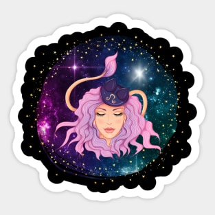 Leo, Leo girl, Zodiac Signs, horoscope Sticker